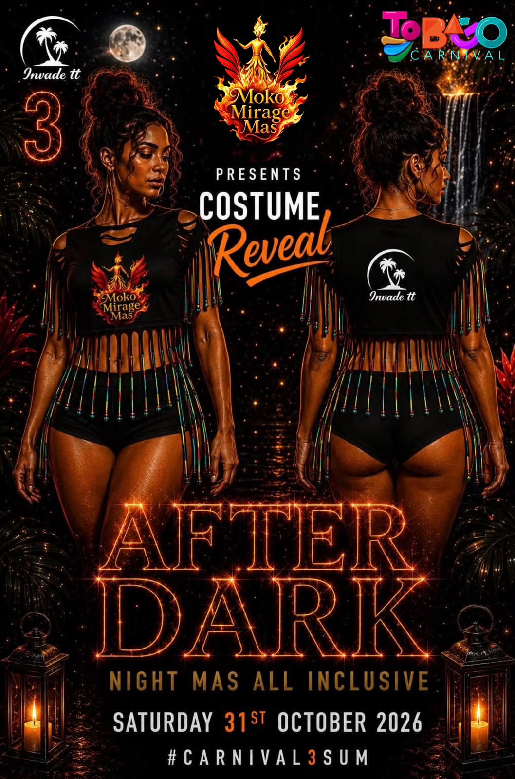 Night Mas Tobago Carnival costume — Moko Mirage Mas